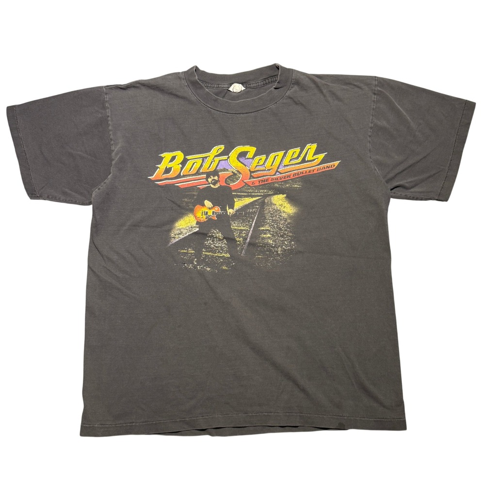 Vintage Bob Seger Silver Bullet Band 1996 North American Tour T-Shirt L Black